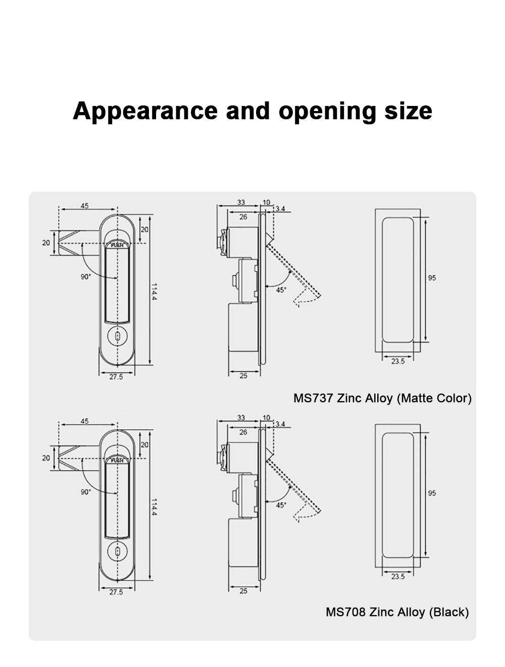 Steel Cabinet Door Lock