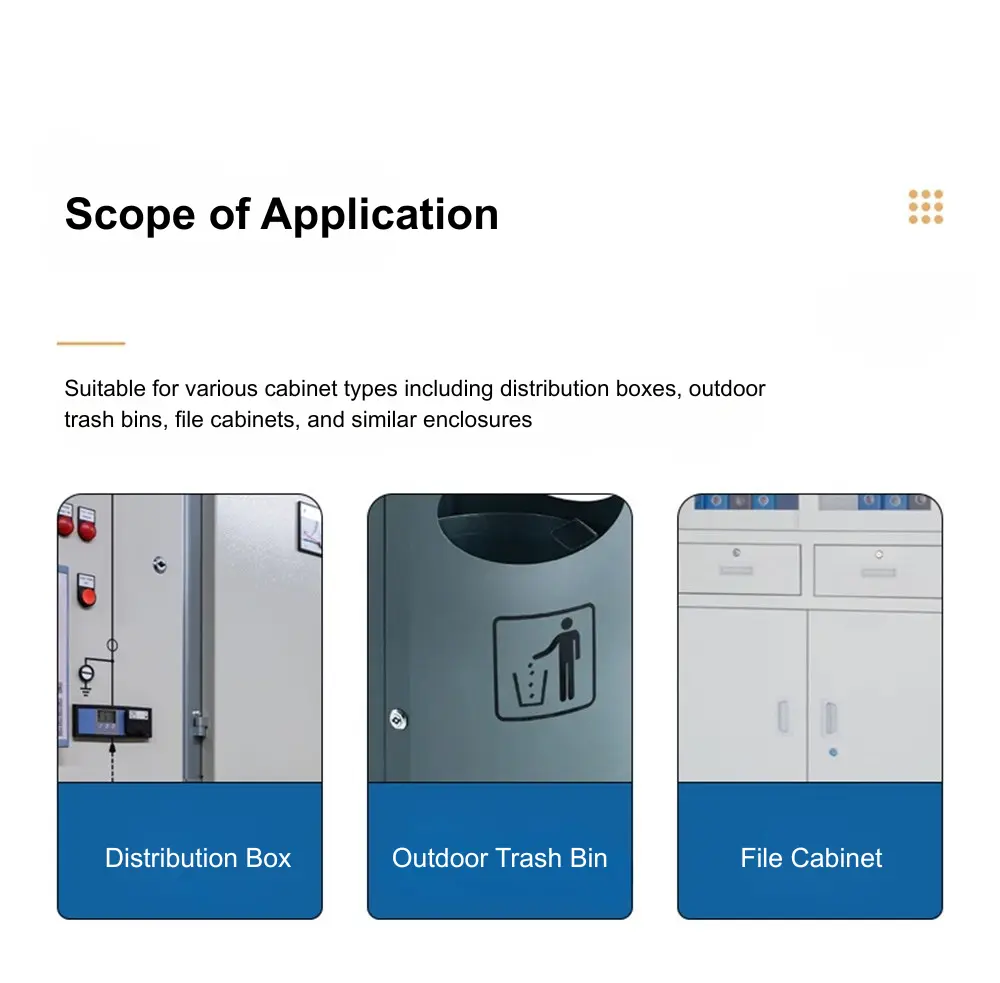 Cam Lock For Utility Enclosures